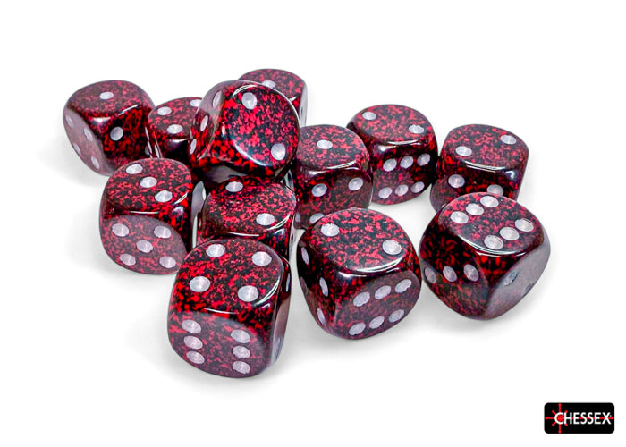 Chessex: Speckled Silver Volcano 16mm d6 Dice Block