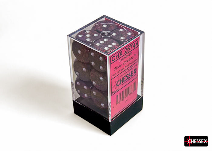 Chessex: Speckled Silver Volcano 16mm d6 Dice Block
