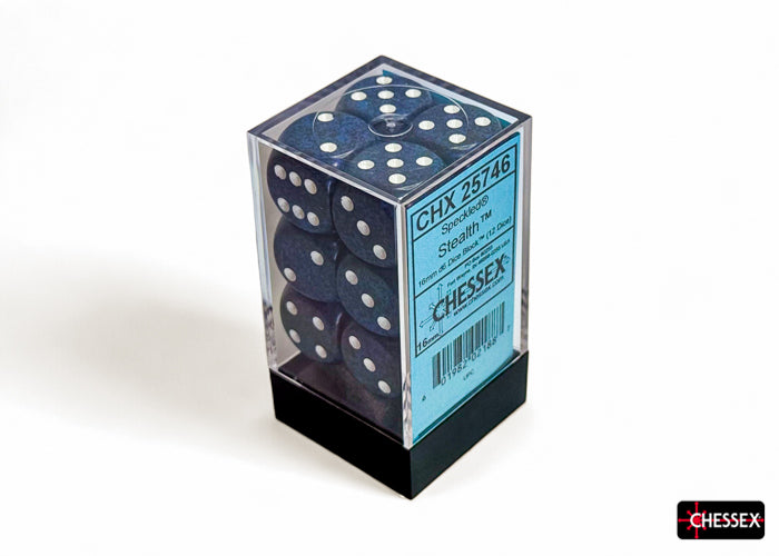 Chessex: Speckled Stealth 16mm d6 Dice Block