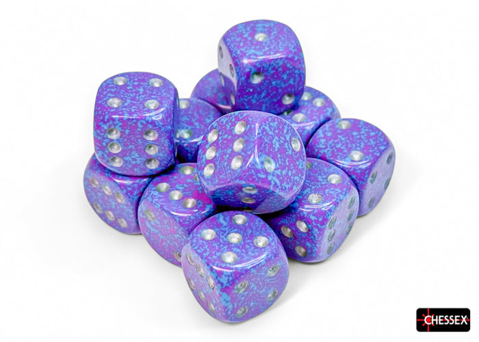 Chessex: Speckled Silver Tetra 16mm d6 Dice Block