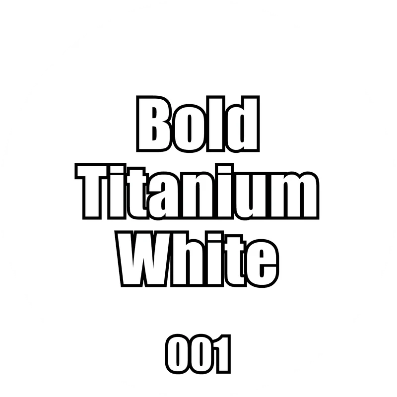 001 - Bold Titanium White