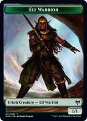 Elf Warrior // Koma's Coil Double-Sided Token [Kaldheim Tokens] | The Clever Kobold