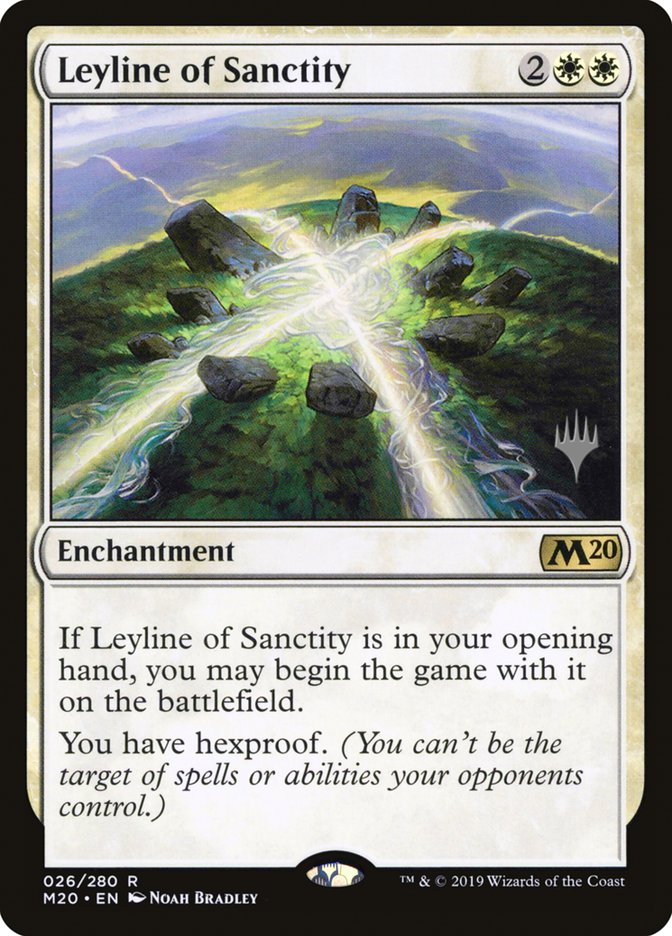 Leyline of Sanctity (Promo Pack) [Core Set 2020 Promos] | The Clever Kobold