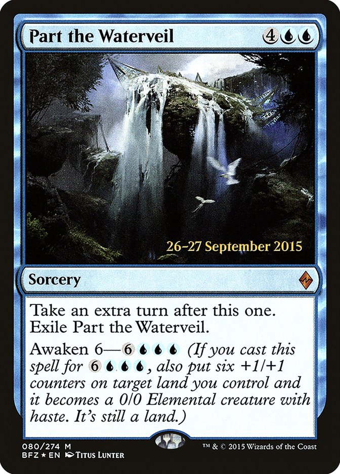 Part the Waterveil [Battle for Zendikar Prerelease Promos] | The Clever Kobold