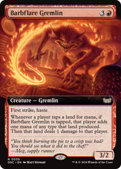 Barbflare Gremlin (Extended Art) [Duskmourn: House of Horror Commander] | The Clever Kobold