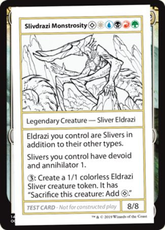 Slivdrazi Monstrosity (2021 Edition) [Mystery Booster Playtest Cards] | The Clever Kobold