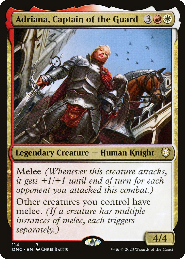 Adriana, Captain of the Guard [Phyrexia: All Will Be One Commander] | The Clever Kobold