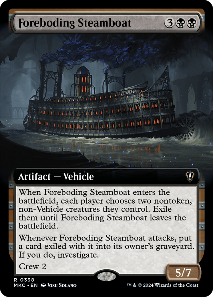 Foreboding Steamboat (Extended Art) [Murders at Karlov Manor Commander] | The Clever Kobold