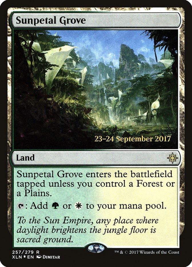 Sunpetal Grove [Ixalan Prerelease Promos] | The Clever Kobold