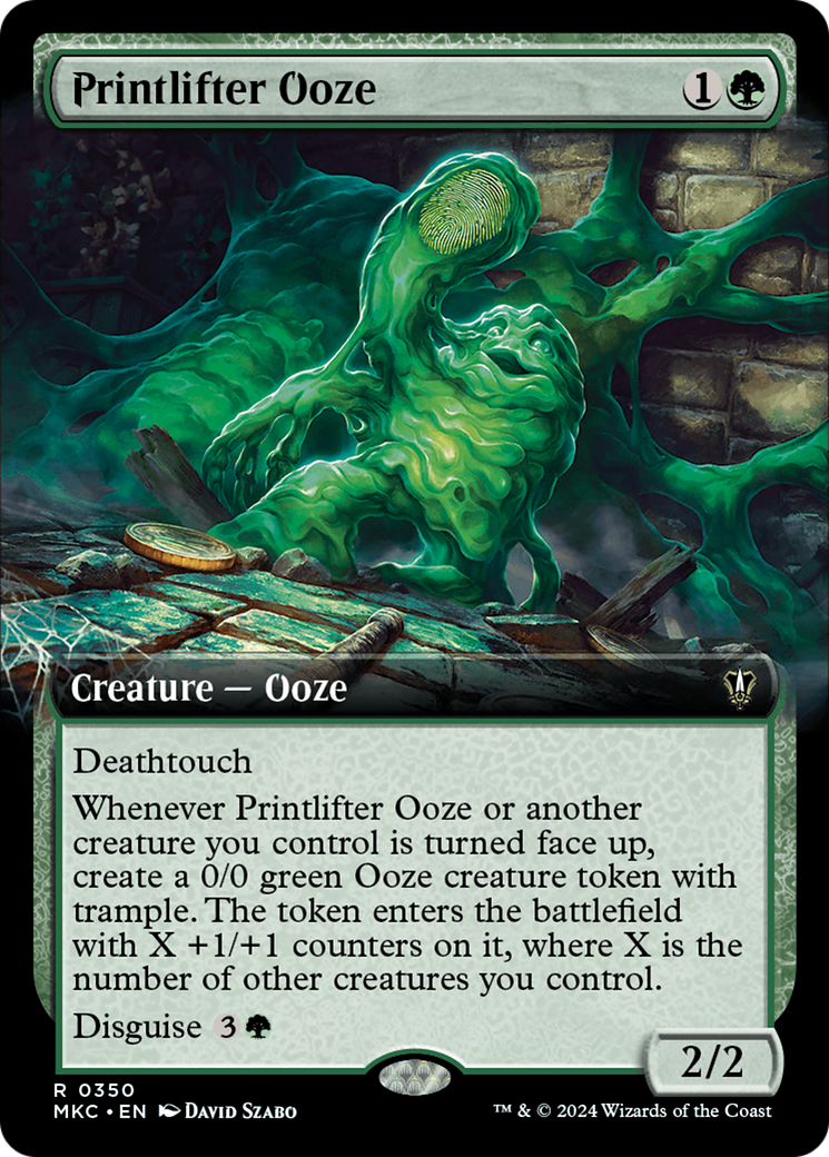 Printlifter Ooze (Extended Art) [Murders at Karlov Manor Commander] | The Clever Kobold