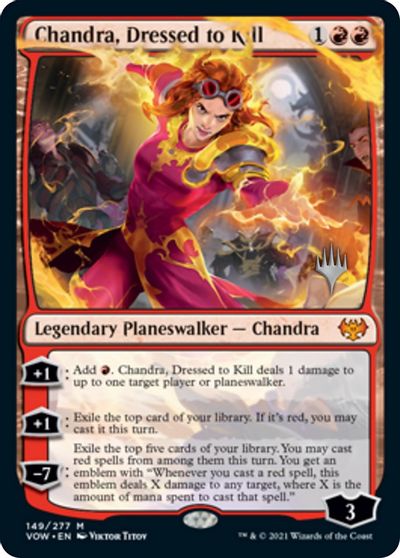 Chandra, Dressed to Kill (Promo Pack) [Innistrad: Crimson Vow Promos] | The Clever Kobold