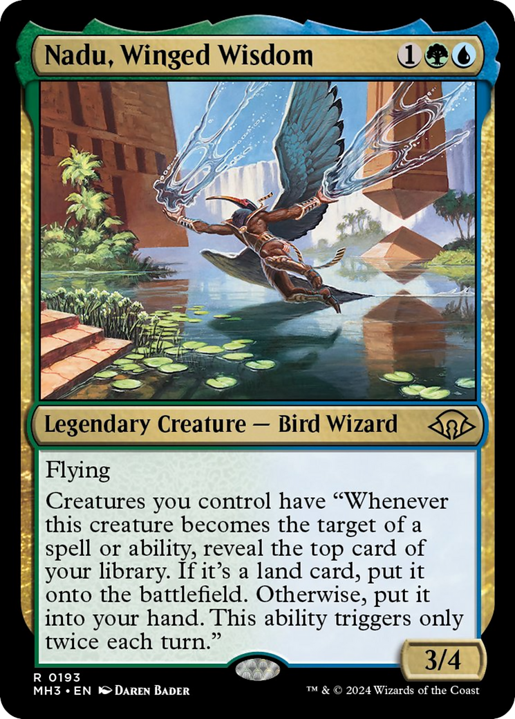 Nadu, Winged Wisdom [Modern Horizons 3] | The Clever Kobold