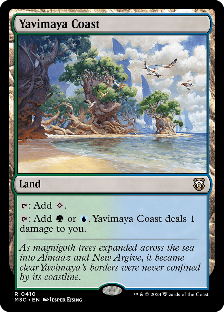 Yavimaya Coast (Ripple Foil) [Modern Horizons 3 Commander] | The Clever Kobold