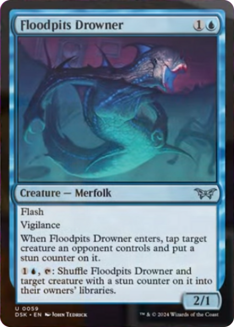 Floodpits Drowner [Duskmourn: House of Horror] | The Clever Kobold