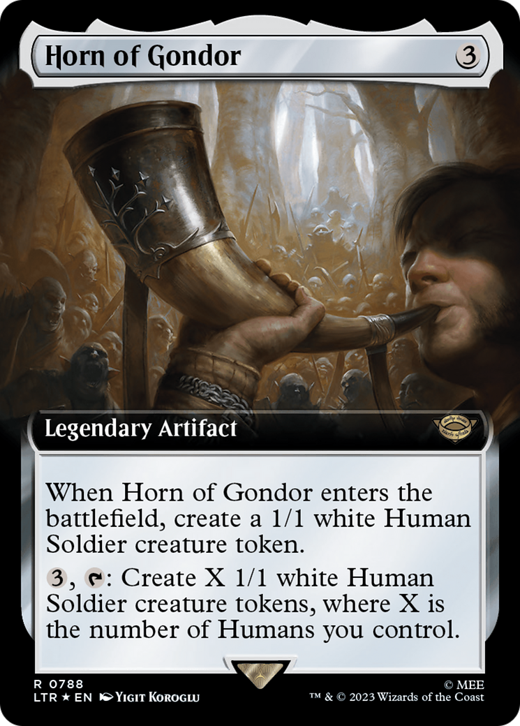 Horn of Gondor (Extended Art) (Surge Foil) [The Lord of the Rings: Tales of Middle-Earth] | The Clever Kobold