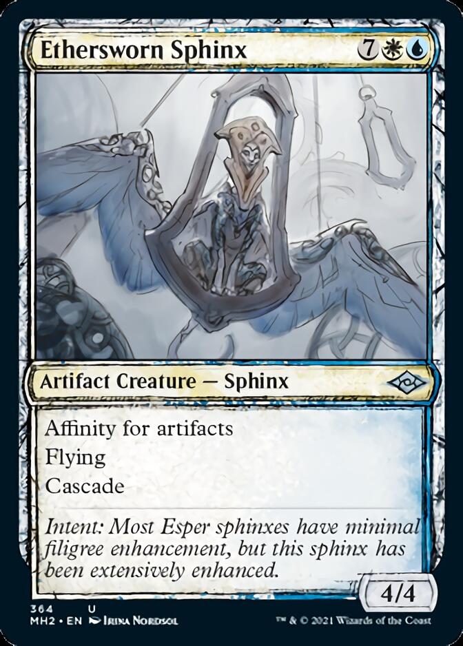 Ethersworn Sphinx (Sketch) [Modern Horizons 2] | The Clever Kobold