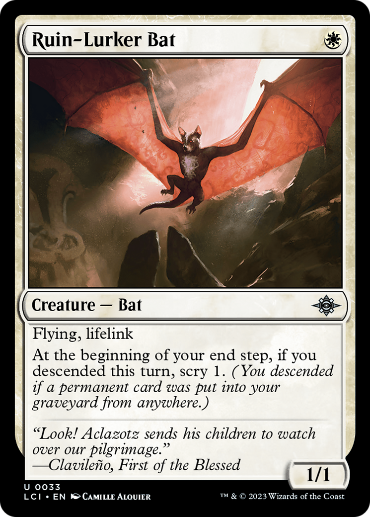 Ruin-Lurker Bat [The Lost Caverns of Ixalan] | The Clever Kobold