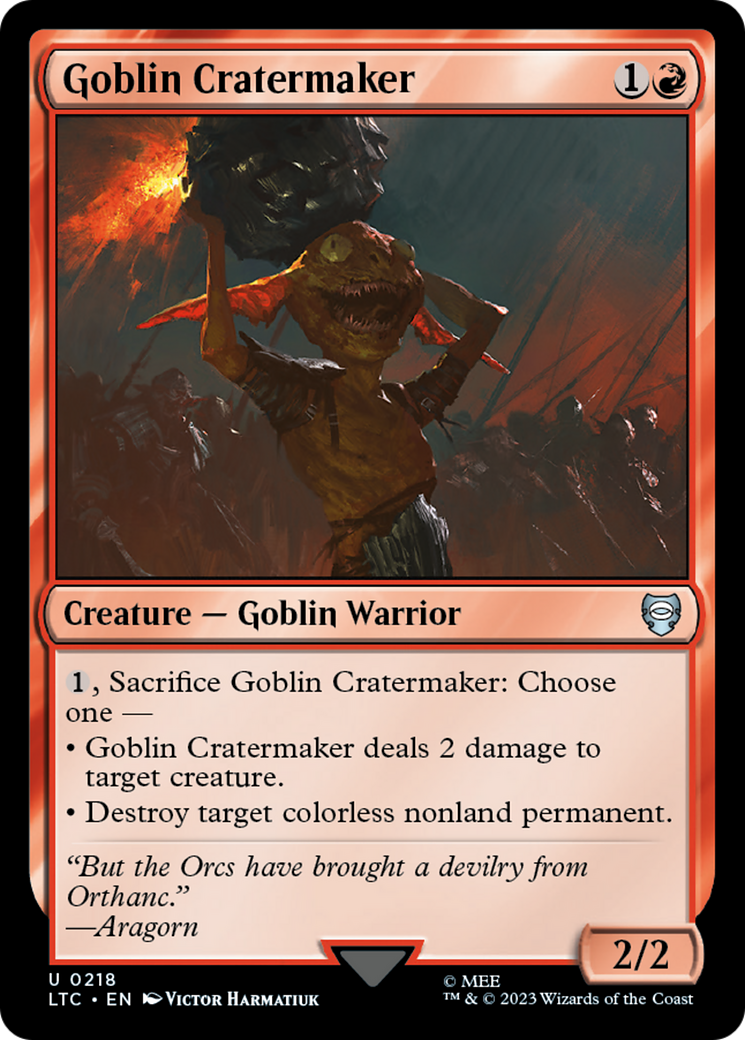 Goblin Cratermaker [The Lord of the Rings: Tales of Middle-Earth Commander] | The Clever Kobold