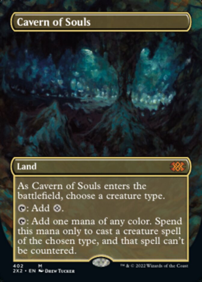 Cavern of Souls (Borderless Alternate Art) [Double Masters 2022] | The Clever Kobold