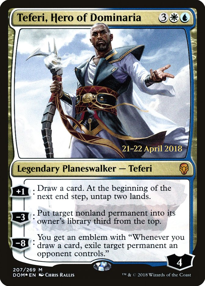 Teferi, Hero of Dominaria [Dominaria Prerelease Promos] | The Clever Kobold