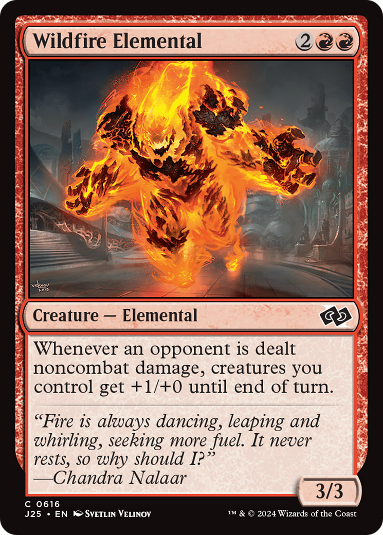 Wildfire Elemental [Foundations Jumpstart] | The Clever Kobold