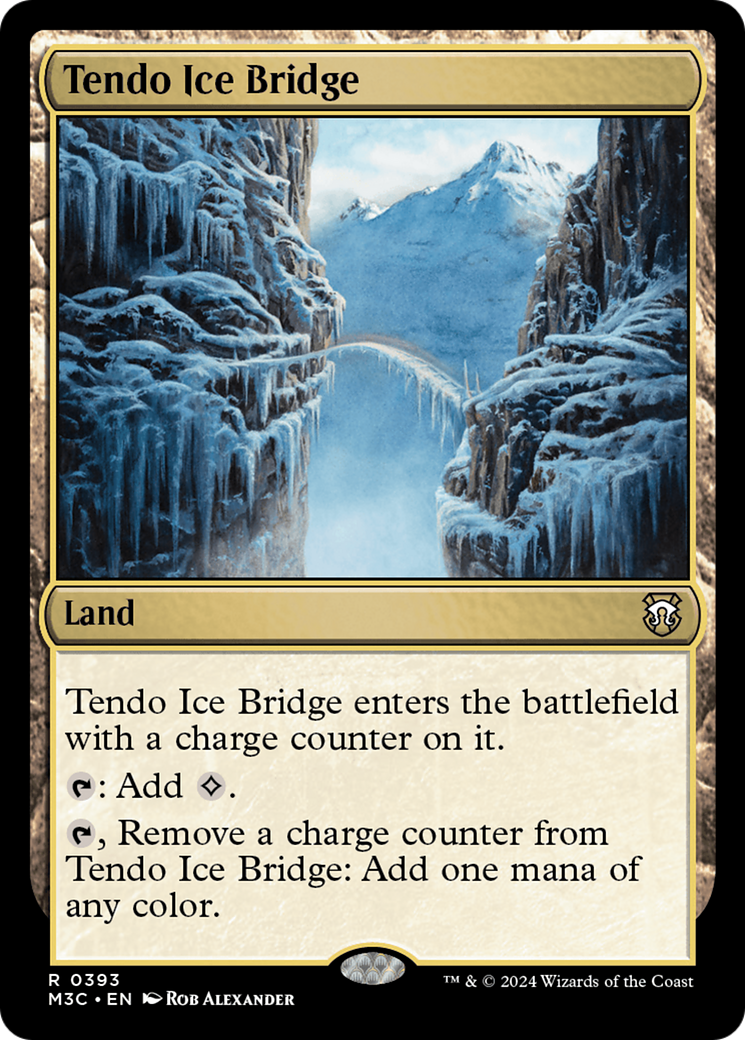 Tendo Ice Bridge (Ripple Foil) [Modern Horizons 3 Commander] | The Clever Kobold