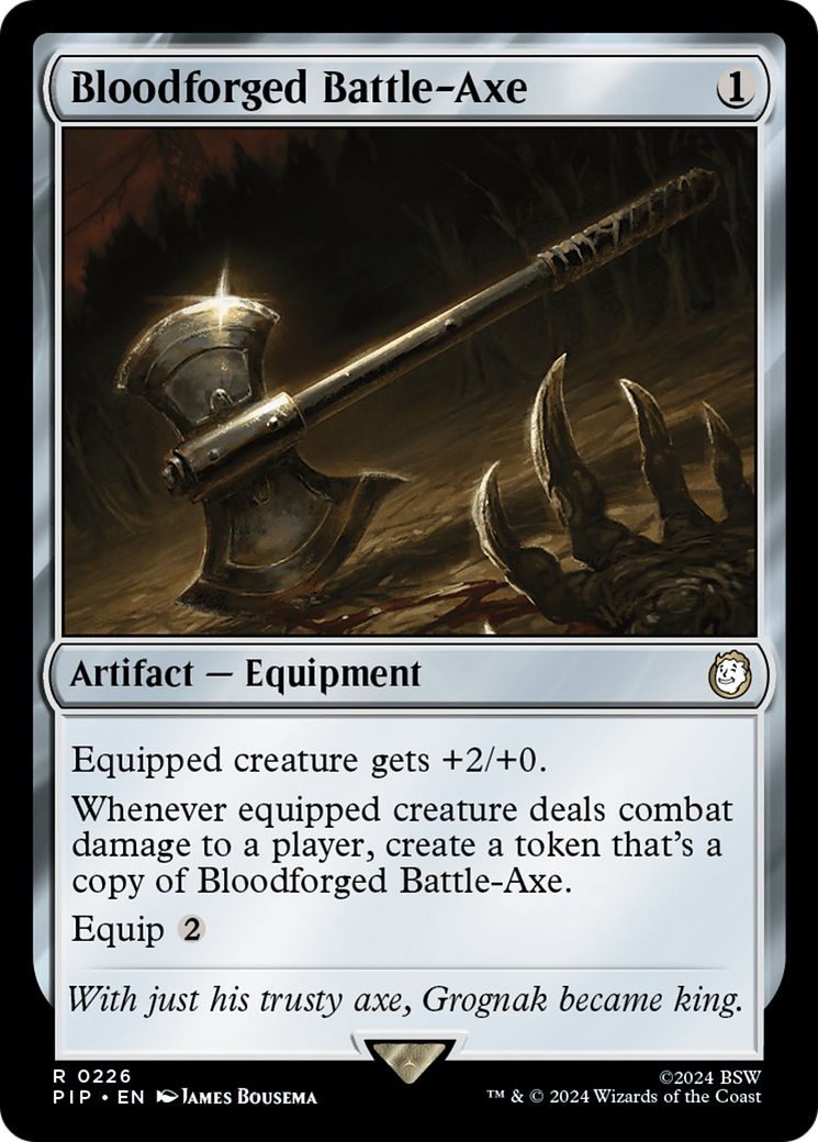 Bloodforged Battle-Axe [Fallout] | The Clever Kobold