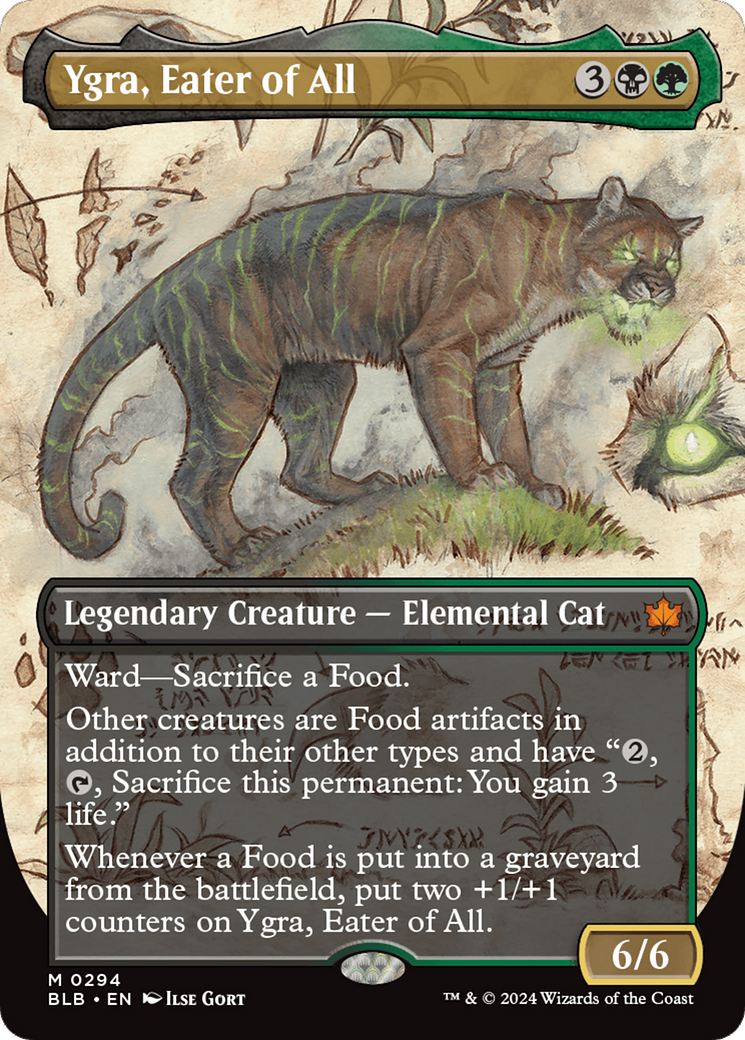 Ygra, Eater of All (Borderless) [Bloomburrow] | The Clever Kobold