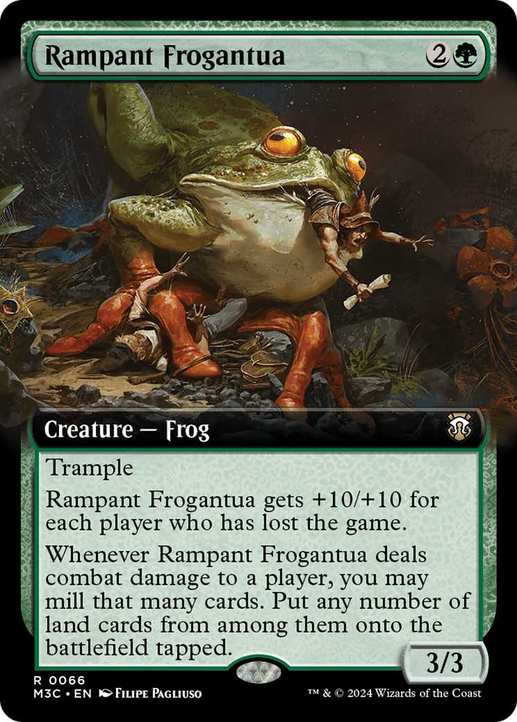 Rampant Frogantua (Extended Art) [Modern Horizons 3 Commander] | The Clever Kobold