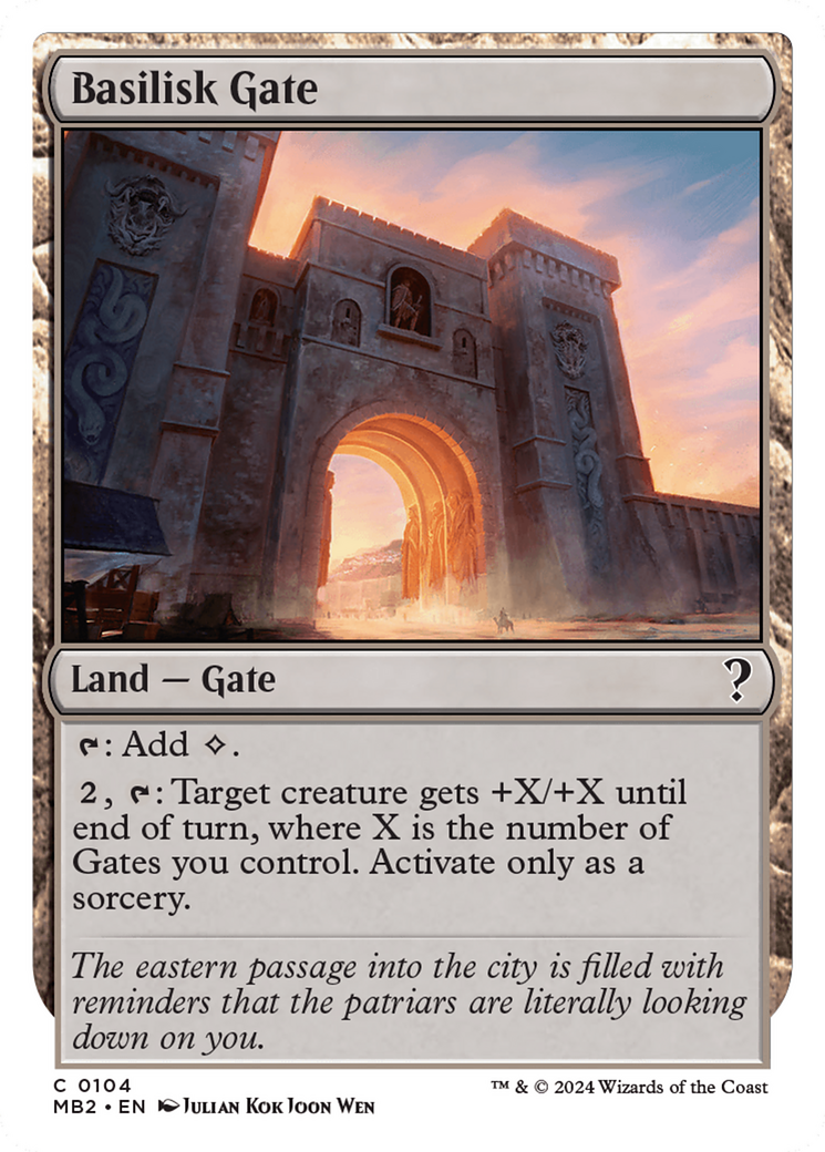 Basilisk Gate (White Border) [Mystery Booster 2] | The Clever Kobold