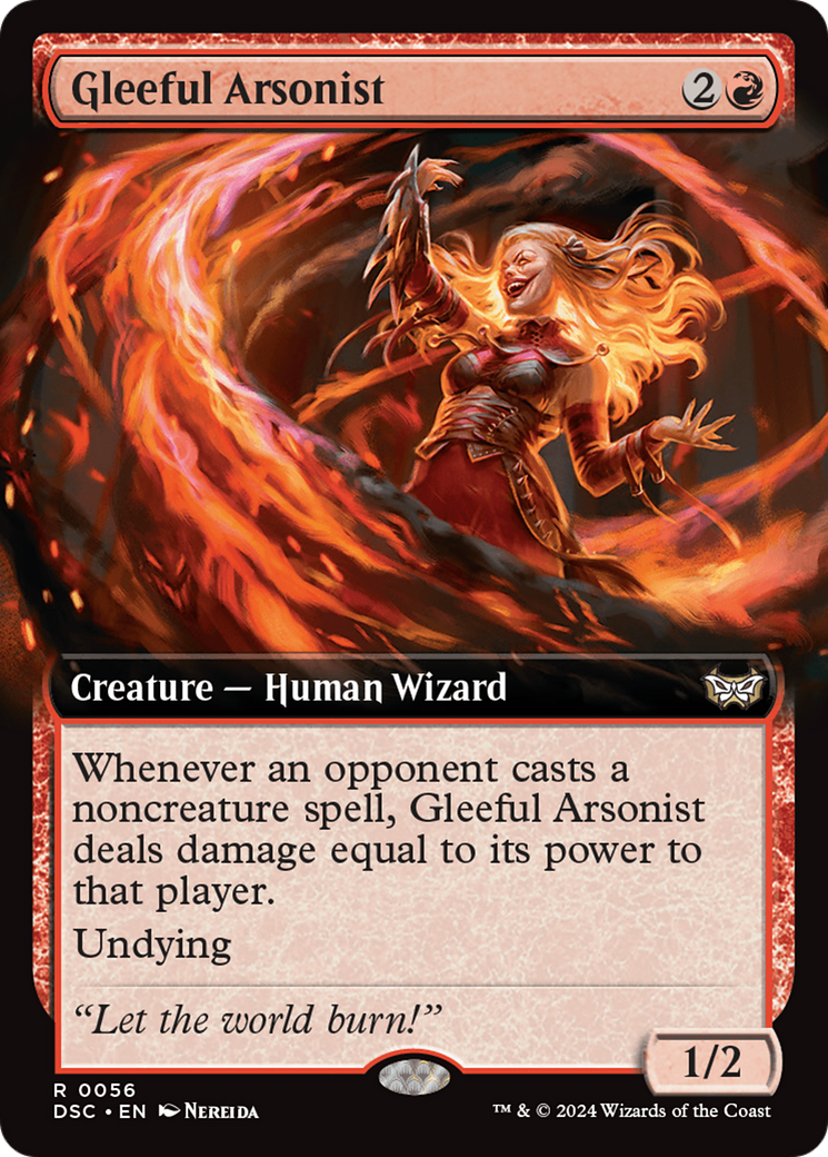 Gleeful Arsonist (Extended Art) [Duskmourn: House of Horror Commander] | The Clever Kobold