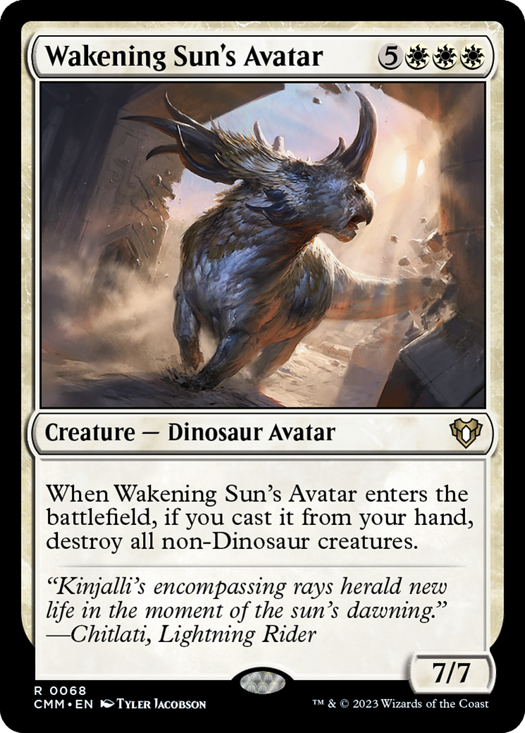 Wakening Sun's Avatar [Commander Masters] | The Clever Kobold