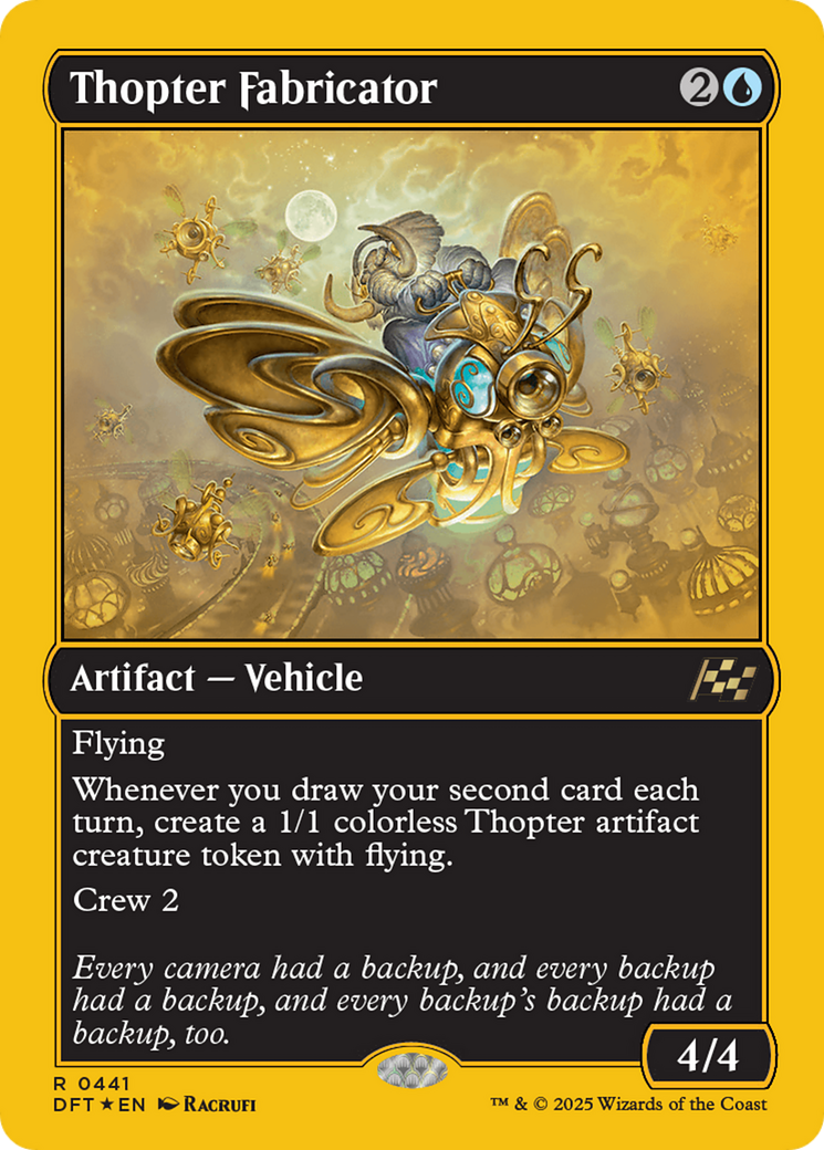 Thopter Fabricator (First-Place Foil) [Aetherdrift] | The Clever Kobold