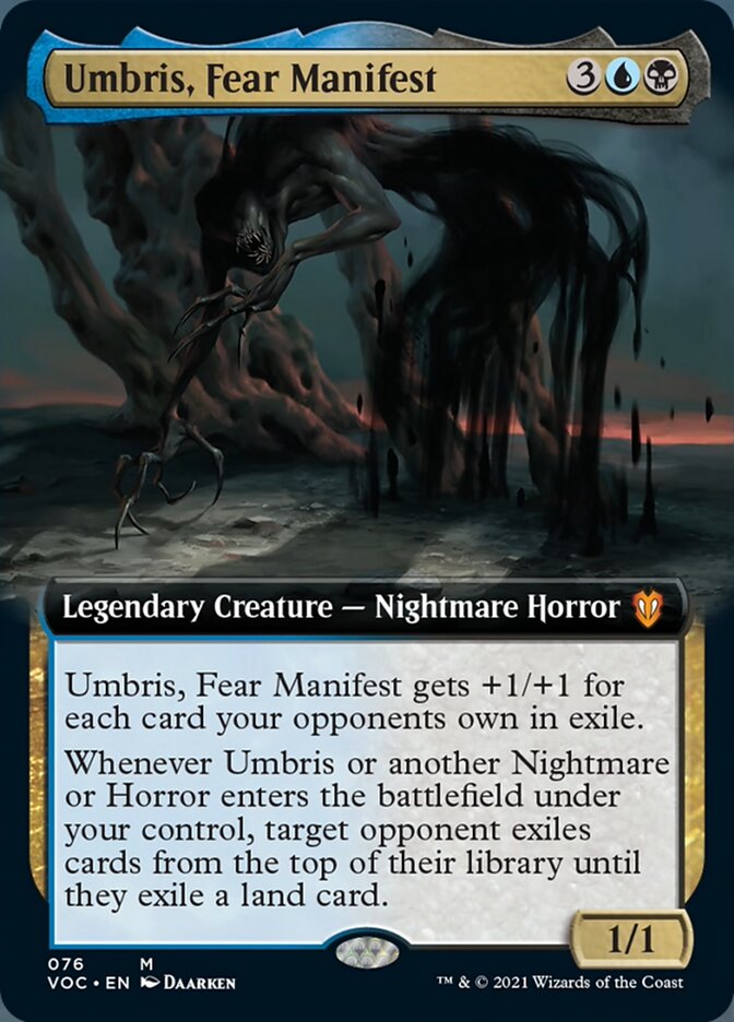 Umbris, Fear Manifest (Extended Art) [Innistrad: Crimson Vow Commander] | The Clever Kobold