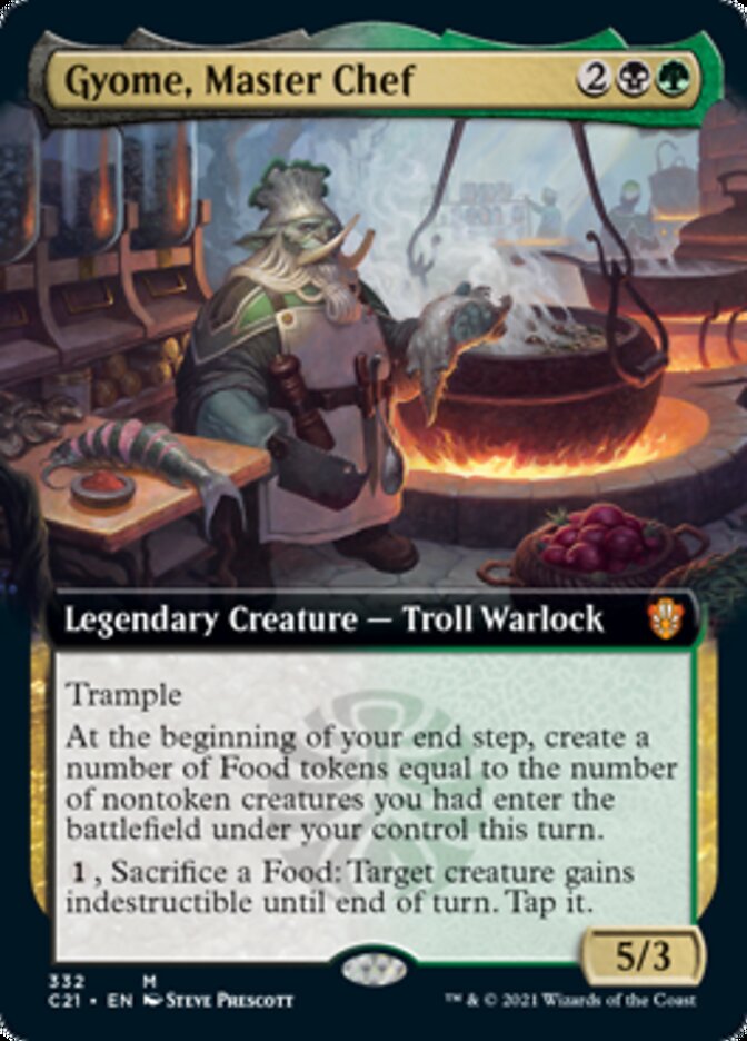 Gyome, Master Chef (Extended Art) [Commander 2021] | The Clever Kobold