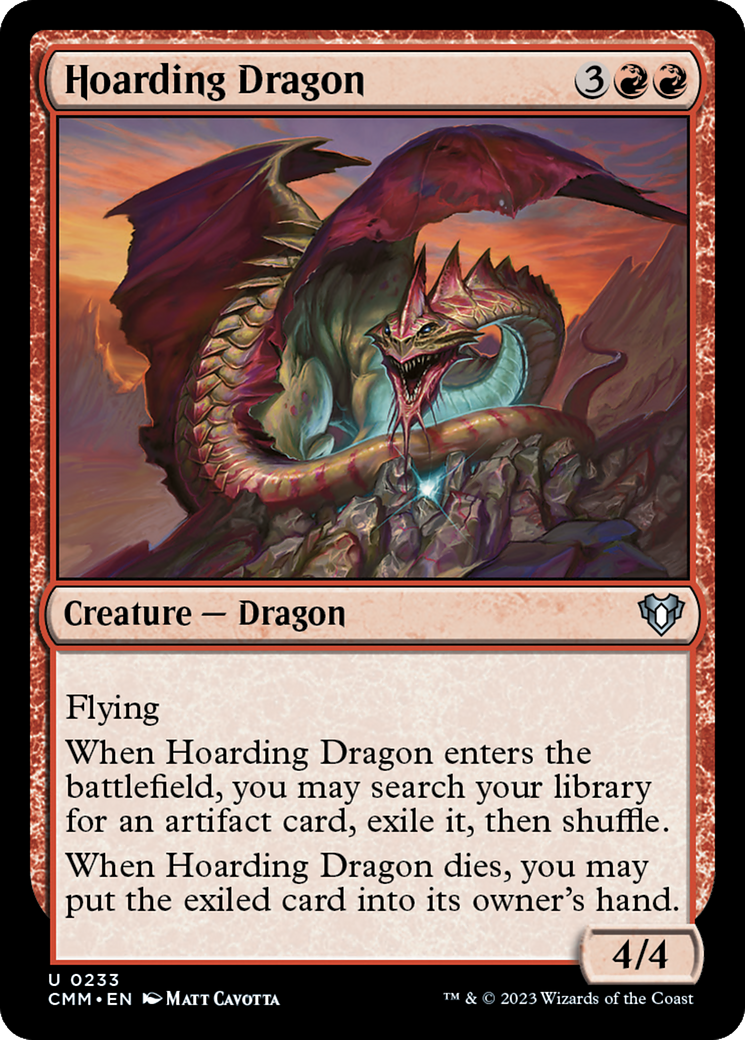 Hoarding Dragon [Commander Masters] | The Clever Kobold