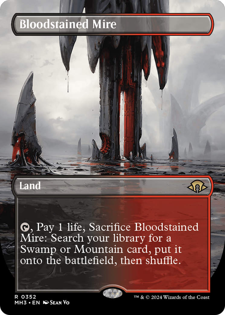 Bloodstained Mire (Borderless) [Modern Horizons 3] | The Clever Kobold