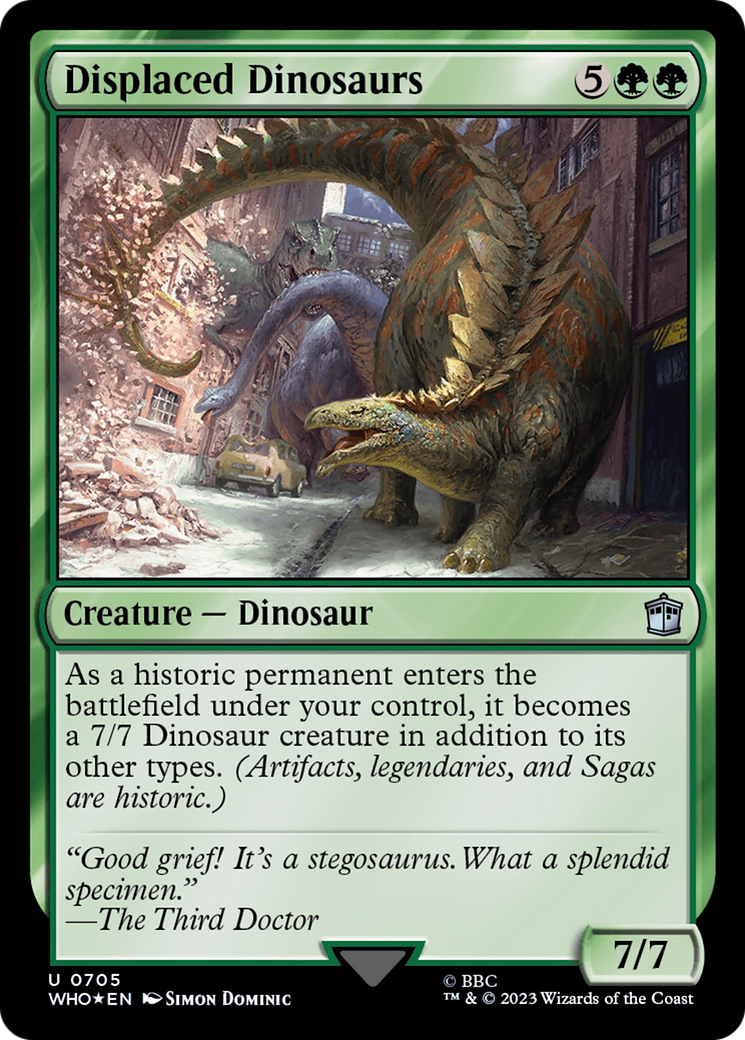 Displaced Dinosaurs (Surge Foil) [Doctor Who] | The Clever Kobold