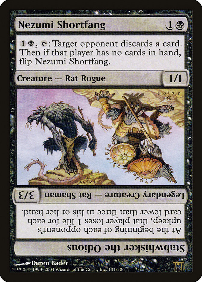 Nezumi Shortfang // Stabwhisker the Odious [Champions of Kamigawa] | The Clever Kobold