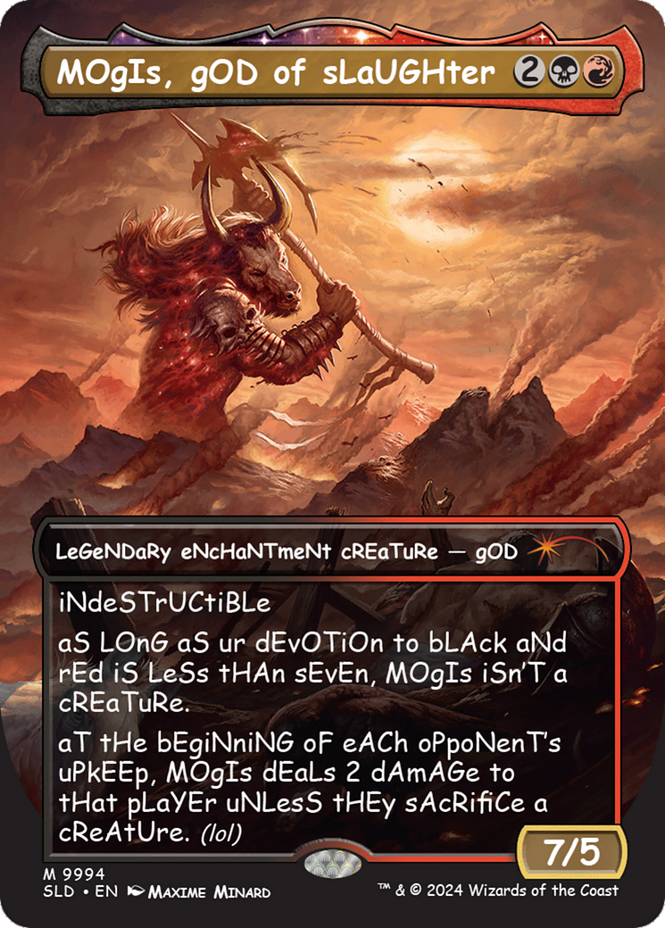 MOgIs, gOD of sLaUGHter (9994) [Secret Lair Drop Series] | The Clever Kobold