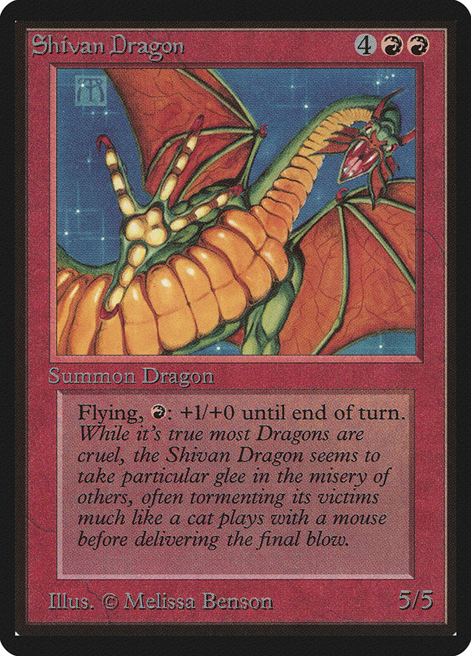 Shivan Dragon [Beta Edition] | The Clever Kobold