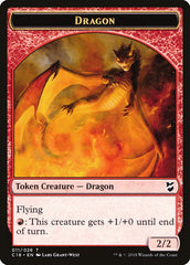 Dragon Egg // Dragon Double-Sided Token [Commander 2018 Tokens] | The Clever Kobold