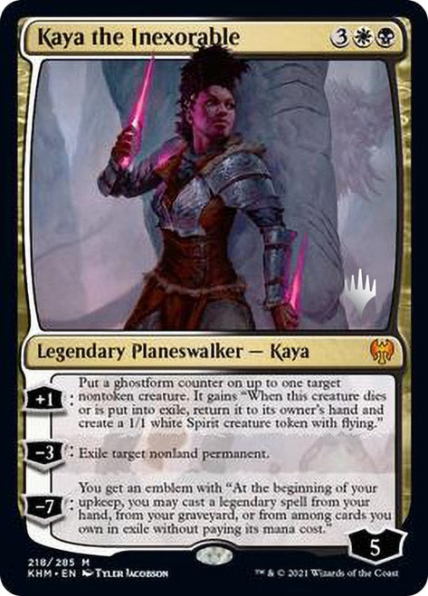 Kaya the Inexorable (Promo Pack) [Kaldheim Promos] | The Clever Kobold