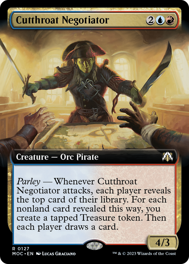 Cutthroat Negotiator (Extended Art) [March of the Machine Commander] | The Clever Kobold