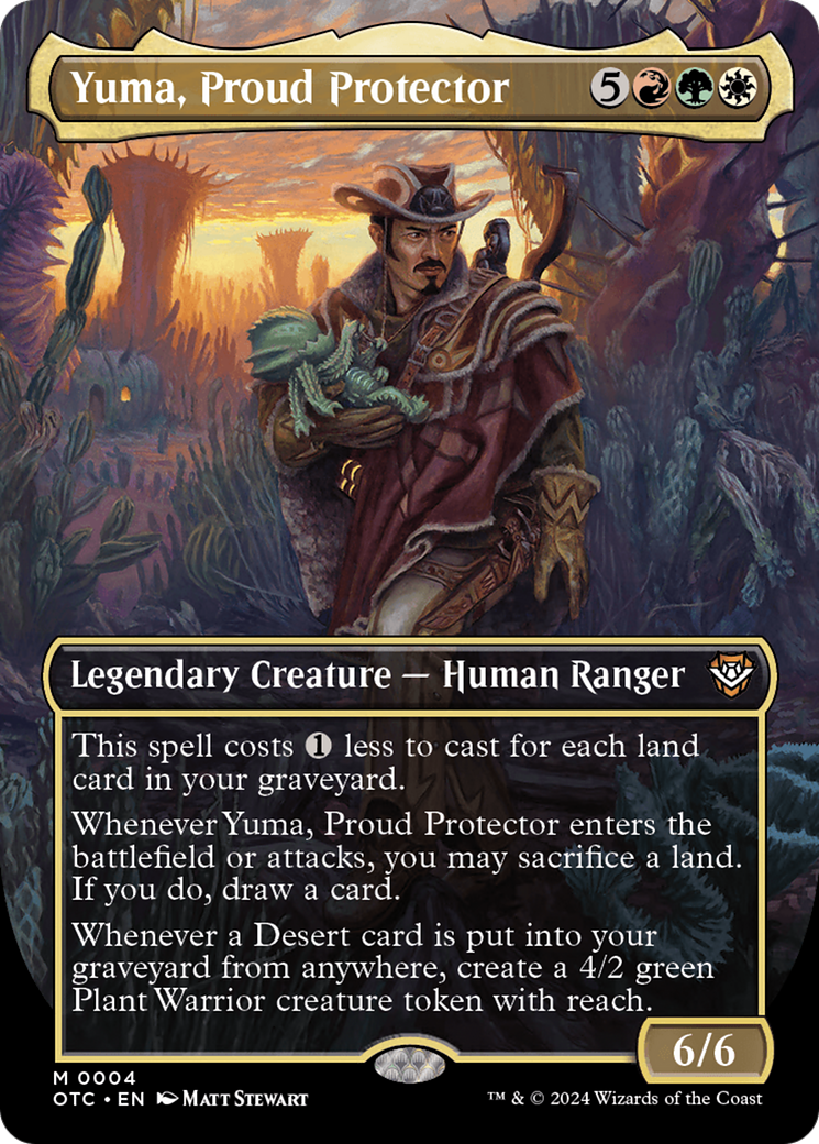 Yuma, Proud Protector (Borderless) [Outlaws of Thunder Junction Commander] | The Clever Kobold