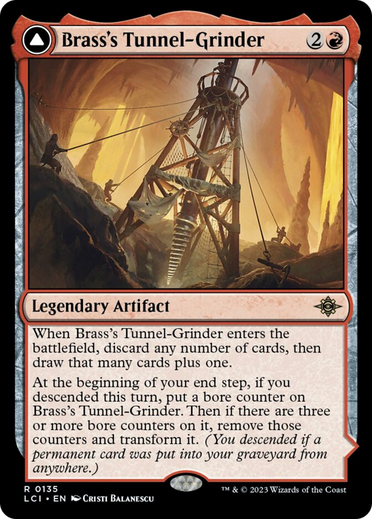 Brass's Tunnel-Grinder // Tecutlan, The Searing Rift [The Lost Caverns of Ixalan] | The Clever Kobold