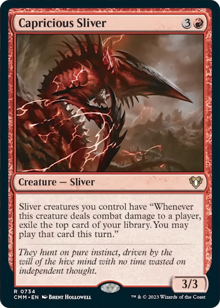 Capricious Sliver [Commander Masters] | The Clever Kobold