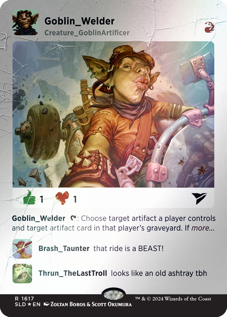 Goblin Welder (Rainbow Foil) [Secret Lair Drop Series] | The Clever Kobold