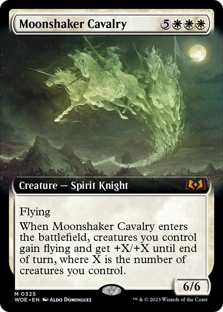 Moonshaker Cavalry (Extended Art) [Wilds of Eldraine] | The Clever Kobold