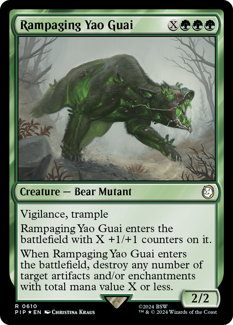 Rampaging Yao Guai (Surge Foil) [Fallout] | The Clever Kobold